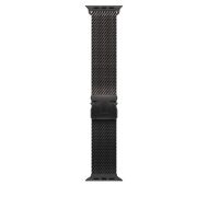 Каишка за часовник Apple Watch 49mm Milanese Loop: Black Titanium Milanese Loop - Large