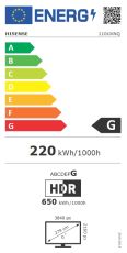 Телевизор Hisense, 110''  UXNQ,Mini-LED, FALD, 144Hz, Quantum Dot, Vidaa, ADS, Black