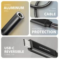 USB-C to 3.5 mm audio adap,PD,10cm,AXAGON ADA-HCPD