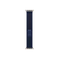 Каишка за часовник Apple Watch 49mm Loop: Blue Trail Loop - S/M - Natural Titanium Finish