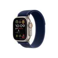 Каишка за часовник Apple Watch 49mm Loop: Blue Trail Loop - S/M - Natural Titanium Finish