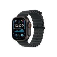 Каишка за часовник Apple Watch 49mm Band: Black Ocean Band - Black Titanium Finish
