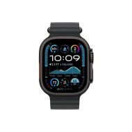 Каишка за часовник Apple Watch 49mm Band: Black Ocean Band - Black Titanium Finish