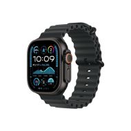 Каишка за часовник Apple Watch 49mm Band: Black Ocean Band Extension - Black Titanium Finish