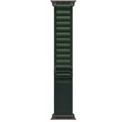 Каишка за часовник Apple Watch 49mm Loop: Dark Green Alpine Loop - Small - Black Titanium Finish