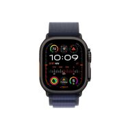 Каишка за часовник Apple Watch 49mm Loop: Navy Alpine Loop - Small - Black Titanium Finish