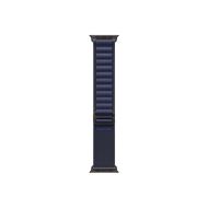 Каишка за часовник Apple Watch 49mm Loop: Navy Alpine Loop - Medium - Black Titanium Finish