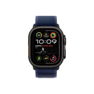Каишка за часовник Apple Watch 49mm Loop: Blue Trail Loop - M/L - Black Titanium Finish