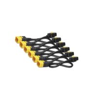 Кабел APC Power Cord Kit (6 ea), Locking, C19 to C20, 0.6m
