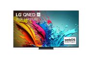 Телевизор LG 65QNED87T3B, 65" 4K QNED HDR Smart TV, 100Hz,  3840x2160, DVB-T2/C/S2, Alpha 8 AI Processor 4K, HDR 10 PRO, webOS 24 ThinQ,  FreeSync Compatible, VRR, Multi View, 4K Upscaling, WiFi 5, Voice Controll, Bluetooth 5.1, AirPlay 2, LAN, CI, HDMI, 