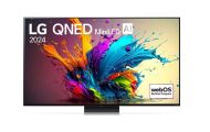 Телевизор LG 86QNED91T3A, 86" 4K HDR Smart QNED TV MiniLED, 3840x2160, 100Hz, DVB-T2/C/S2, AI Alpha 8, HDR 10 PRO, webOS 24, ThinQ AI, WiFi, FreeSync Compatible, VRR, AI Upscaling, AI Sound Pro (Virtual 9.1.2 Up-mix), Bluetooth, Hdmi, Multi View, LAN, Air