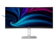 Монитор Philips, 34B2U5600C, 34" Curved, 1500R VA, WLED, 3440x1440@120Hz, 4ms GtG, 300cd m/2, 4000:1, 50M:1 SC, Adaptive Sync, FlickerFree, Eyesafe, 5Wx2, Tilt, Height Adjust, Swivel, 2xHDMI, DP, USB hub