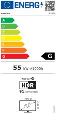 Монитор Philips 439P1, 42.5" VA WLED, 3840x2160@60Hz, 4ms GtG, 400cd m/2, 4000:1, 50M:1 DCR, Adaptive Sync, FlickerFree, LowBlue Mode, 5Wx2, Tilt, Height Adjust, Swivel, 2xHDMI, DP, USB hub
