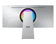 Монитор Samsung LS34BG850, 34'' CURVED OLED, 1800R, 175 Hz, 0.1 ms GTG, 21:9, 3440 x 1440, DisplayHDR True Black 400, 250 cd/m2, 1 000 000:1 Contrast, Mega DCR, FreeSync , Smart, 2xUSB C, Mini DP, Micro HDMI 2.1, Wi-Fi 5, BT 5.2, Speakers, 178°/178°, Silv