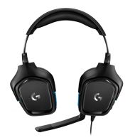Слушалки Logitech G432 Surround Headset, 50 mm Drivers, 7.1 DTS Headphone:X 2.0 Surround, Leather Ear Cushions, PC, Nintendo Switch, PS4, Xbox One, Black