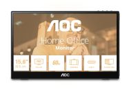 Монитор AOC 16T3EA, 15.6" IPS WLED, 1920x1080@60Hz, 4ms GtG, 250cd m/2, 700:1, 50M:1 DCR, USB-C 3.2x1