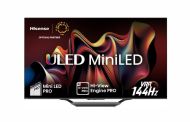 Телевизор Hisense 55" U7NQ, 4K Ultra HD 3840x2160, ULED, FALD, Quantum Dot, 144Hz, IPS, HDR 10+, HLG, Dolby Vision IQ, Dolby Atmos, Smart TV, WiFi 5GHz, WiFi Direct, BT, Anyview Cast, 4xHDMI, 2xUSB, LAN, CI+, DVB-T2/C/S2, Black