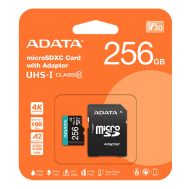 Micro SDXC 256GB V30 Cl10+SD Adapter, Adata