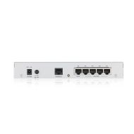 Защитна стена Zyxel USG FLEX 50 HP, 5 Gigabit user-definable ports, 1*1G PoE+, 1*USB with 1 YR Entry Defense Pack
