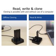 Двойна SSD докинг станция, ACT M.2 NVMe/PCIe  за клониране, USB-C 3.2 Gen2, 10 Gbps