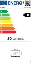 Монитор Philips 27B2G5200, 27" IPS WLED, 1920x1080@100Hz, 4ms GtG, 300cd m/2, 1000:1, 50M:1 DCR, Adaptive Sync, FlickerFree, Blue Light tech., 3Wx2, Tilt, Height Adjust, Pivot, Swivel, D-SUB, HDMI, DP, USB hub