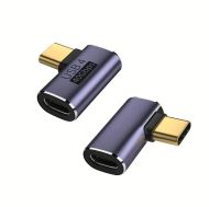 Adapter USB C-C, M/F, Angled, 40Gbps QC100W 385027