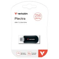 Памет Verbatim Plectra USB-C Flash Drive Black 256GB
