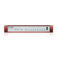 Защитна стена Zyxel USG FLEX 100 H, 8 Gigabit user-definable ports, 1*USB with 1 YR Gold Security Pack
