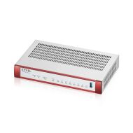 Защитна стена Zyxel USG FLEX 100 H, 8 Gigabit user-definable ports, 1*USB with 1 YR Gold Security Pack