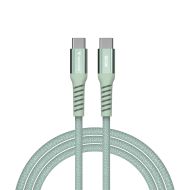Кабел Verbatim Sync & Charge USB-C to USB-C 60W Magnetic 120 cm - Green