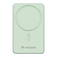 Външна батерия Verbatim Charge 'n' Go Essentials Power Bank Magnetic Wireless 5000mAh Green