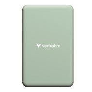 Външна батерия Verbatim Charge 'n' Go Essentials Power Bank Magnetic Wireless 5000mAh Green