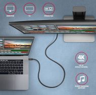 Cable USB3 C-C, M/M, 4K, 0.5m,AXAGON BUCM32-CM05AB