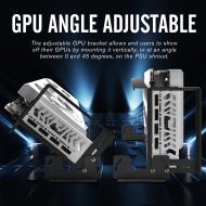 Брекет за вертикален монтаж на 45° GPU EZDIY-FAB PCIe 4.0 Riser Cable - Черен
