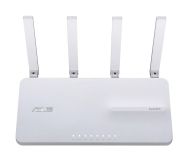Рутер Asus Business Router & Access Point ExpertWiFi EBR63, AX3000, Dual-Band, Quad-Core 1.7GHz CPU, 256MB/512MB Flash/RAM, Gigabit, OFDMA, Beamforming, Switch & Security Gateway, 5 SSIDs, VLAN, SDN, site-to-sit VPN, wall mounting, White