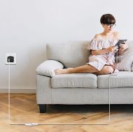 Cable USB2 C-C M/F, 3m, 3A, White, Logilink CU0222
