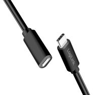 Cable USB2 C-C M/F, 3m, 3A, Black, Logilink CU0212