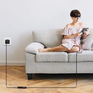 Cable USB2 C-C M/F, 3m, 3A, Black, Logilink CU0212