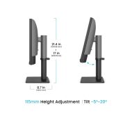 Монитор BenQ PD2706QN, 27", 100Hz, 4K IPS, AQCOLOR, Designer, Pantone, Nano Matte Panel, HDR10, 100% sRGB, Card Reader, HDMI (2.0), DP (1.4), USB-C (DP alt. PD 90W), USB Hub, 3.5 Jack, 2x 3W, Pivot, Height adj. 115mm, VESA 100