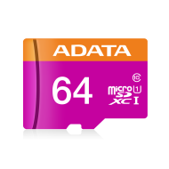 Micro SDXC 64GB UHS-I Class 10 + SD Adapter, Adata