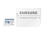 Памет Samsung 1TB micro SD Card EVO Plus with Adapter, UHS-I interface, Read Speed up to 160MB/s