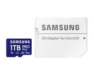 Памет Samsung 1TB micro SD Card PRO Plus with Adapter, UHS-I, Read 180MB/s - Write 130MB/s
