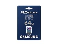 Памет Samsung 64GB SD Card PRO Ultimate, U3, V30 , Read 200MB/s - Write 130MB/s