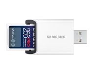 Памет Samsung 256GB SD Card PRO Ultimate with USB Reader, U3, V30 , Read 200MB/s - Write 130MB/s