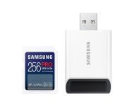 Памет Samsung 256GB SD Card PRO Ultimate with USB Reader, U3, V30 , Read 200MB/s - Write 130MB/s
