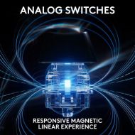 Геймърска механична клавиатура Logitech G Pro X RAPID TKL, Magnetic Analog Switch, Черен
