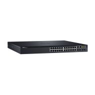 Комутатор Dell Networking S3124, L3, 24x 1GbE, 2xCombo, 2x 10GbE SFP+ fixed ports, Stacking, IO to PSU airflow, 1x AC PSU, DNS3124T STOCK Smart Value, 210-AIMQ