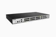 Комутатор D-Link xStack 20-port SFP Layer 3 Stackable Managed Gigabit Switch including 4-port Combo 1000BaseT/SFP plus 4 10GE SFP+