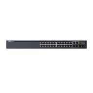 Комутатор Dell Networking S3124P, L3, PoE+, 24x 1GbE, 2x Combo, 2x 10GbE SFP+ fixed ports, Stacking, IO to PSU air, 1x 715w AC PS, 1Y PS NBD, 210-AIMO