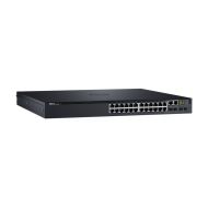 Комутатор Dell Networking S3124P, L3, PoE+, 24x 1GbE, 2x Combo, 2x 10GbE SFP+ fixed ports, Stacking, IO to PSU air, 1x 715w AC PS, 1Y PS NBD, 210-AIMO